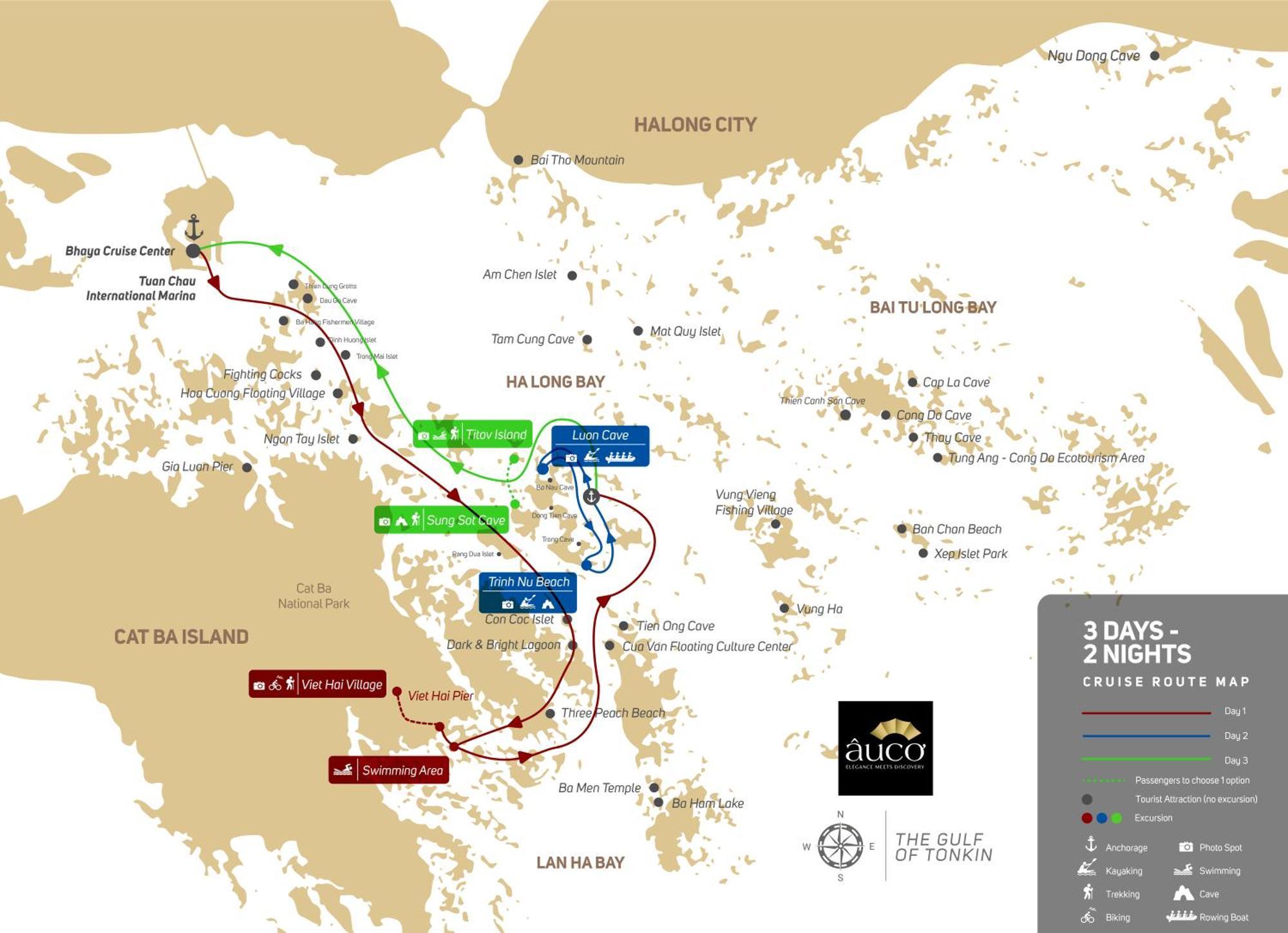 The Au Co Cruise - Managed By Bhaya Cruise Ha Long Exterior foto